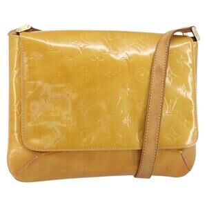 LOUIS VUITTON Monogram Vernis Thompson Street Bag Beige M91301 LV Auth 161400